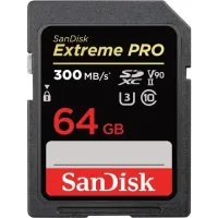 SanDisk Extreme PRO 64GB 300mbps SDXC UHS-II Memory Card (SDSDXDK-064G-GN4IN)